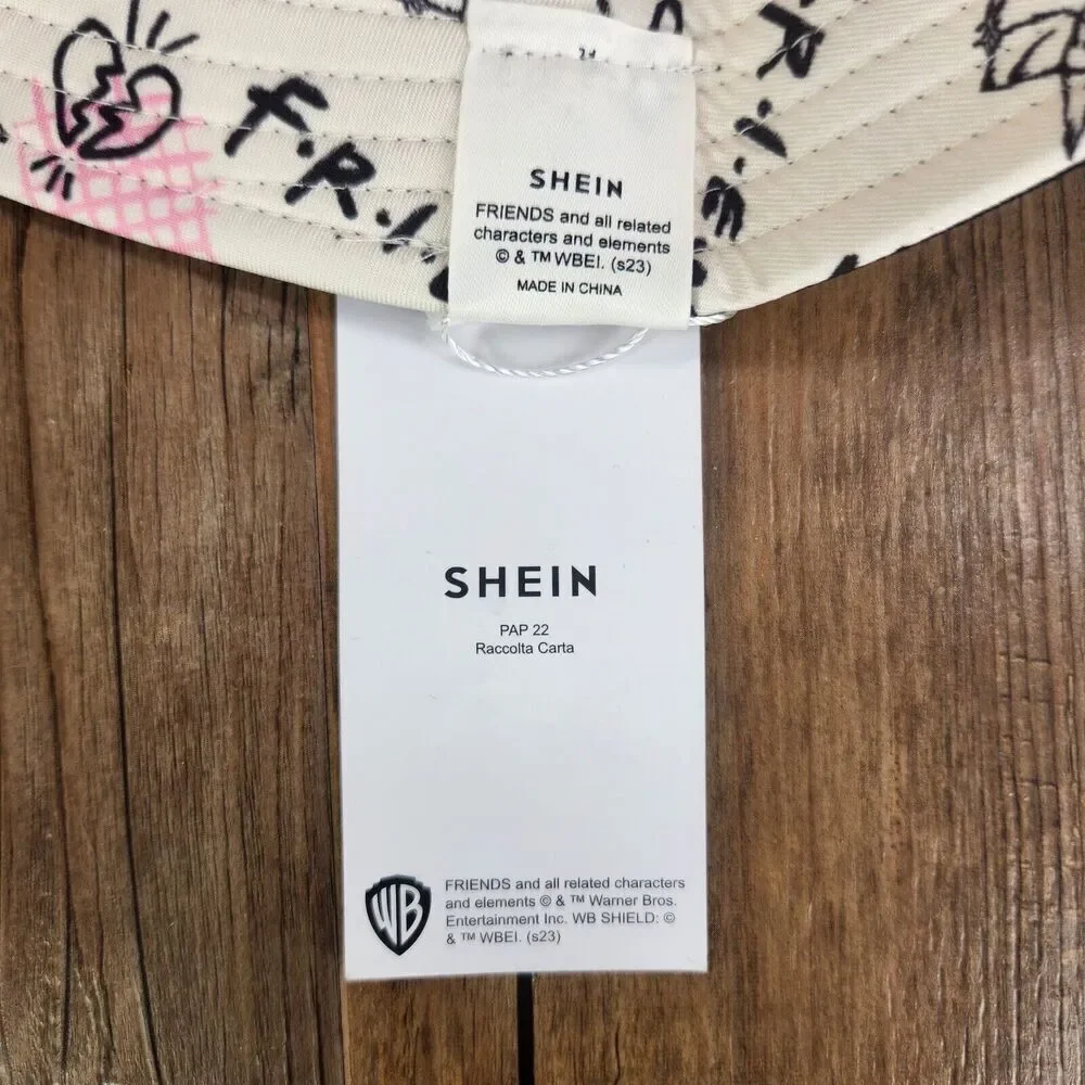 Shein Friends The Television Series Fitted Bucket Hat Black Reversable Comedy - Picture 9 of 11